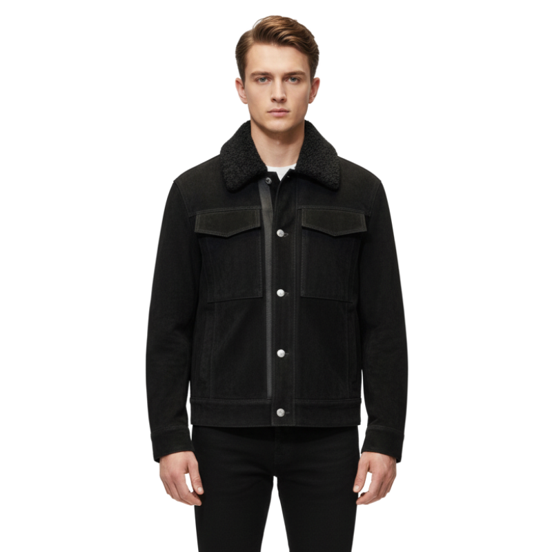 Shadow Suede Shearling Jacket