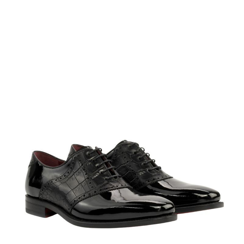 Luxury Patent Saddle Shoes