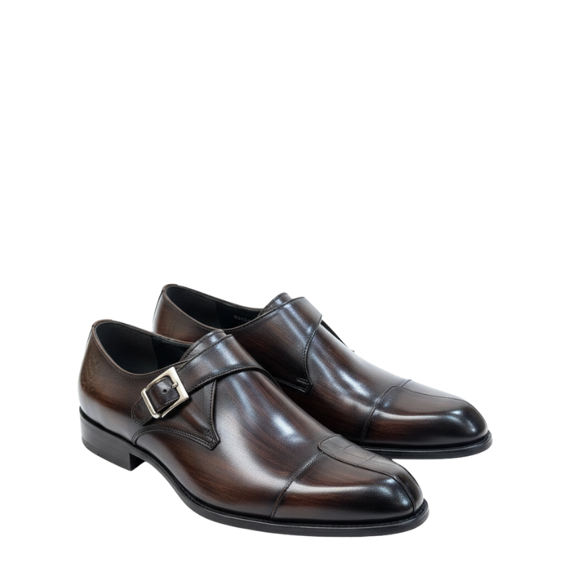 Luxury Patina Monk Strap Shoes