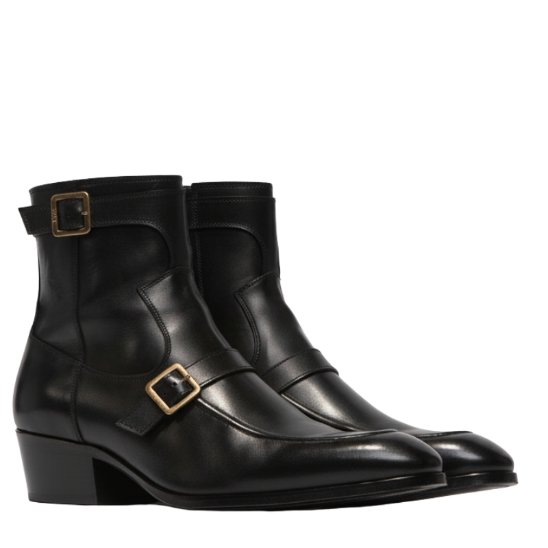 Royal Knight Buckle Boots