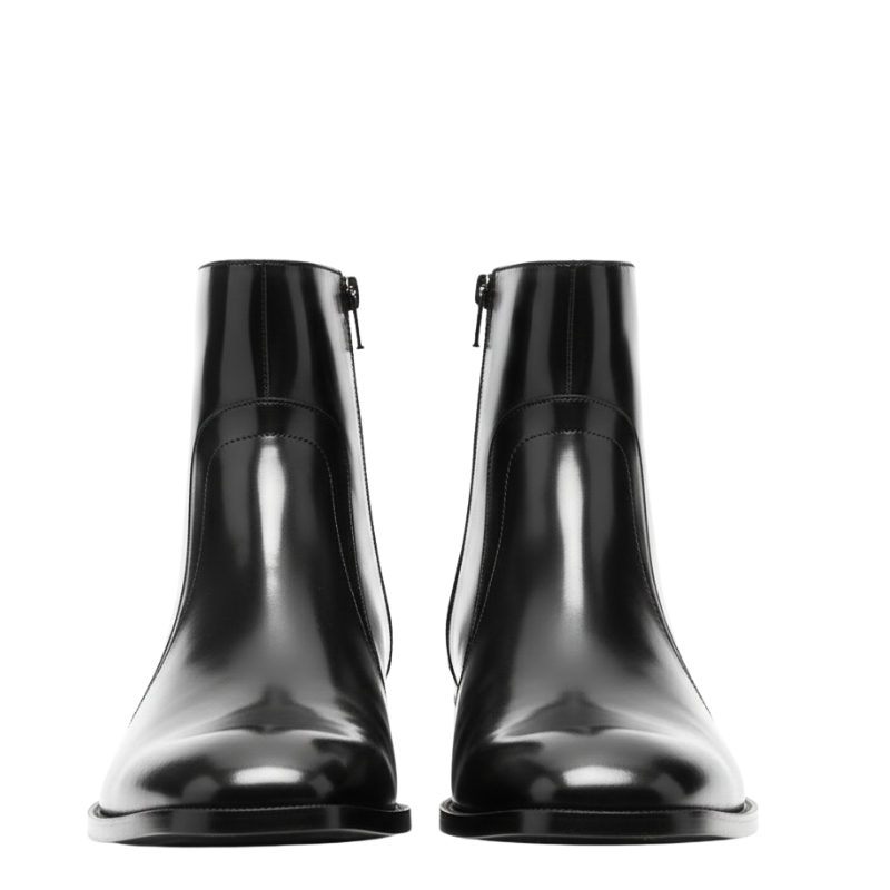 Midnight Monarch Gloss Ankle Boots