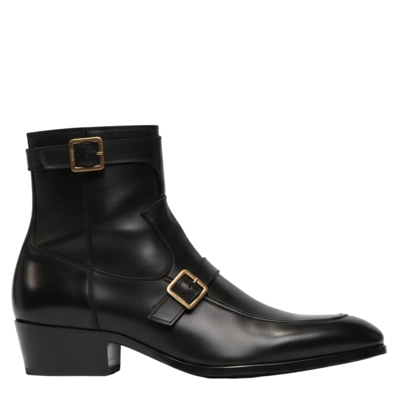 Royal Knight Buckle Boots