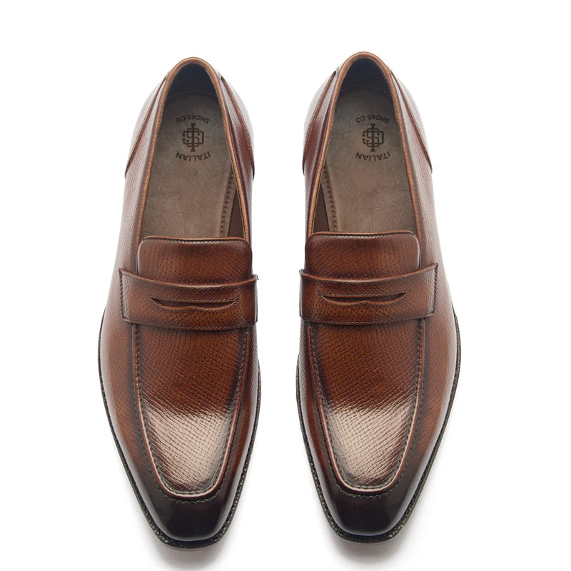 Handmade Solid Leather Penny Loafer