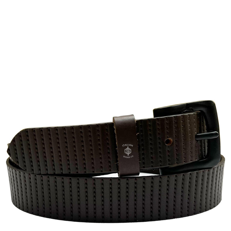 Pliancy Cubi Brown Leather Belt