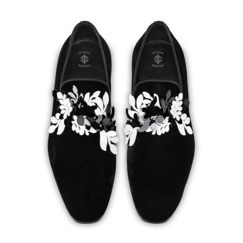 Suede Slip On Velvet Leather Loafers