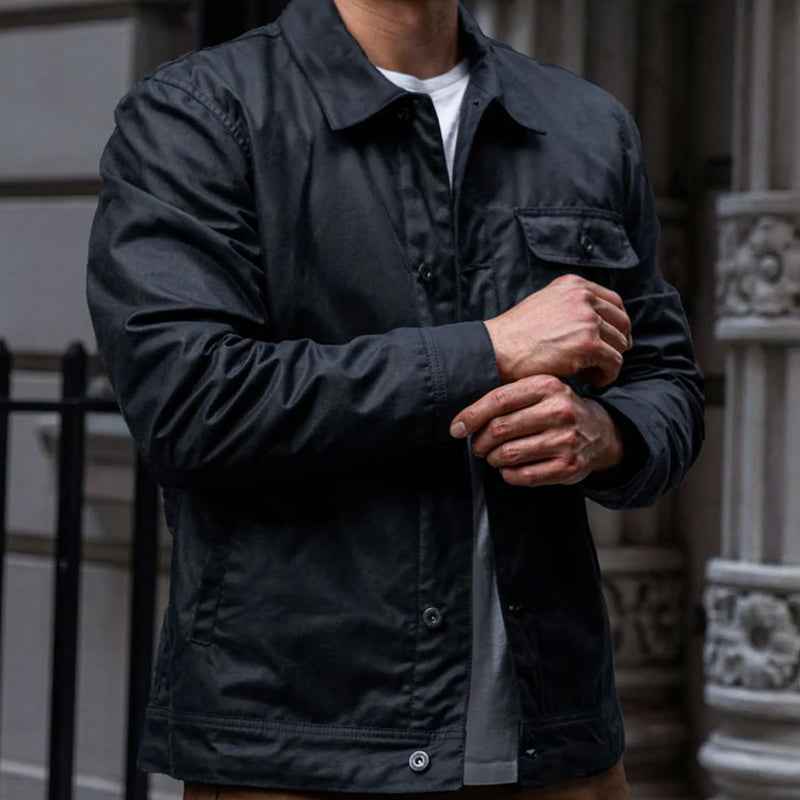 Campo In Tela Cerata Jacket Dark Olive