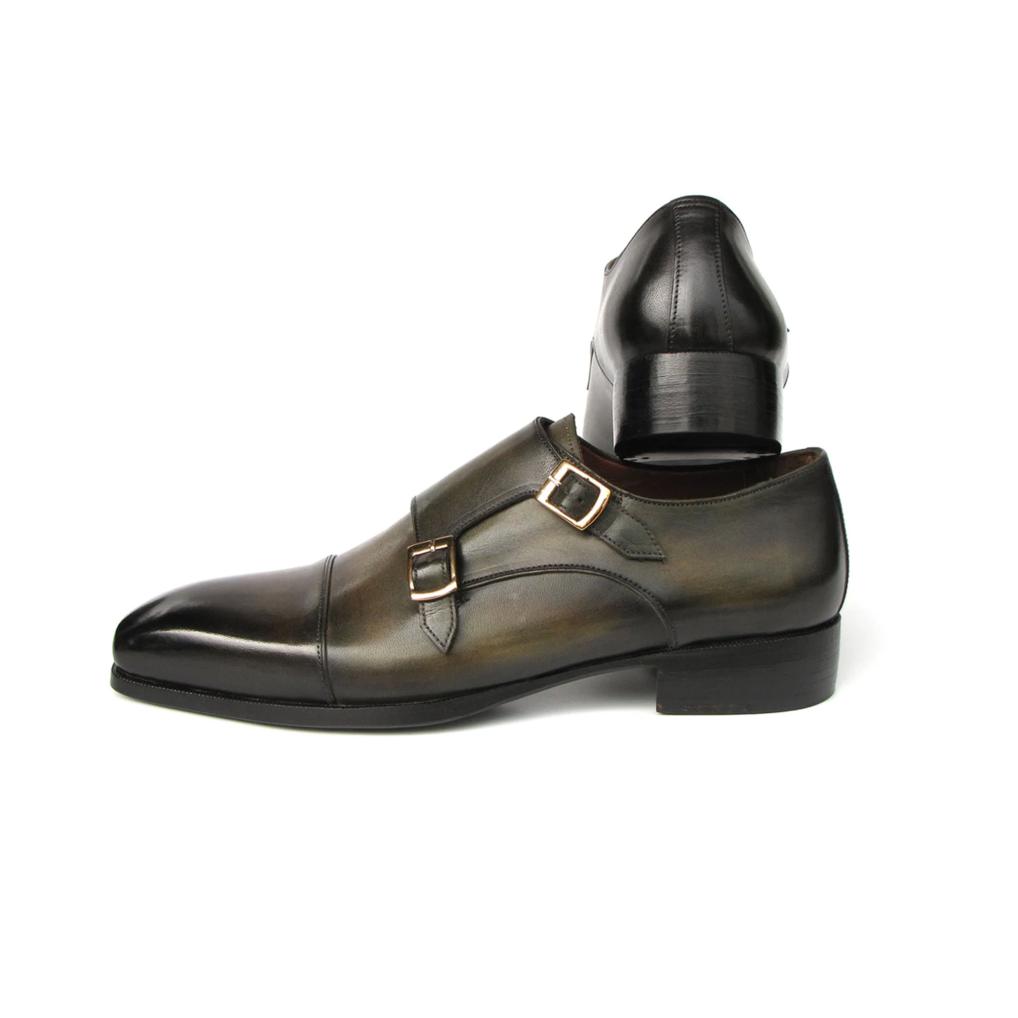Men s Double Monkstrap Green Shoes