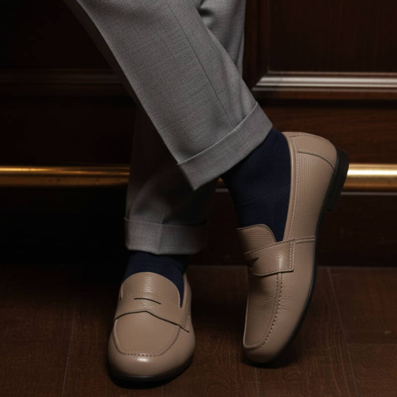 Iconic Leather Luxe penny strap Loafer