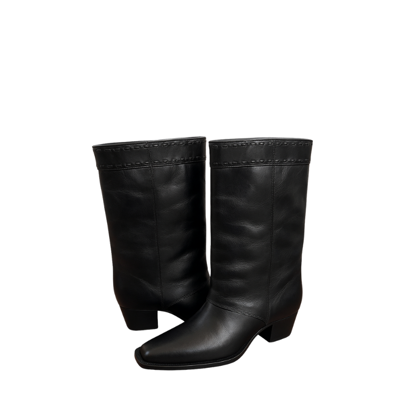 Luxury Leather Wide Fit Ankle Boots for Women's