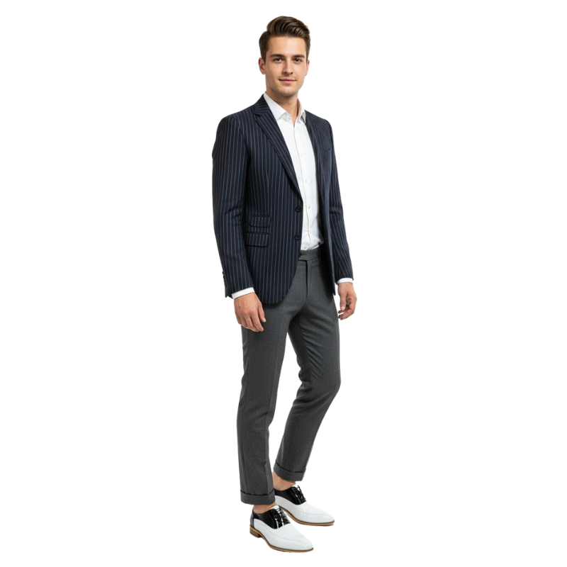 Classic Dual Tone Sleek Derby Shoes