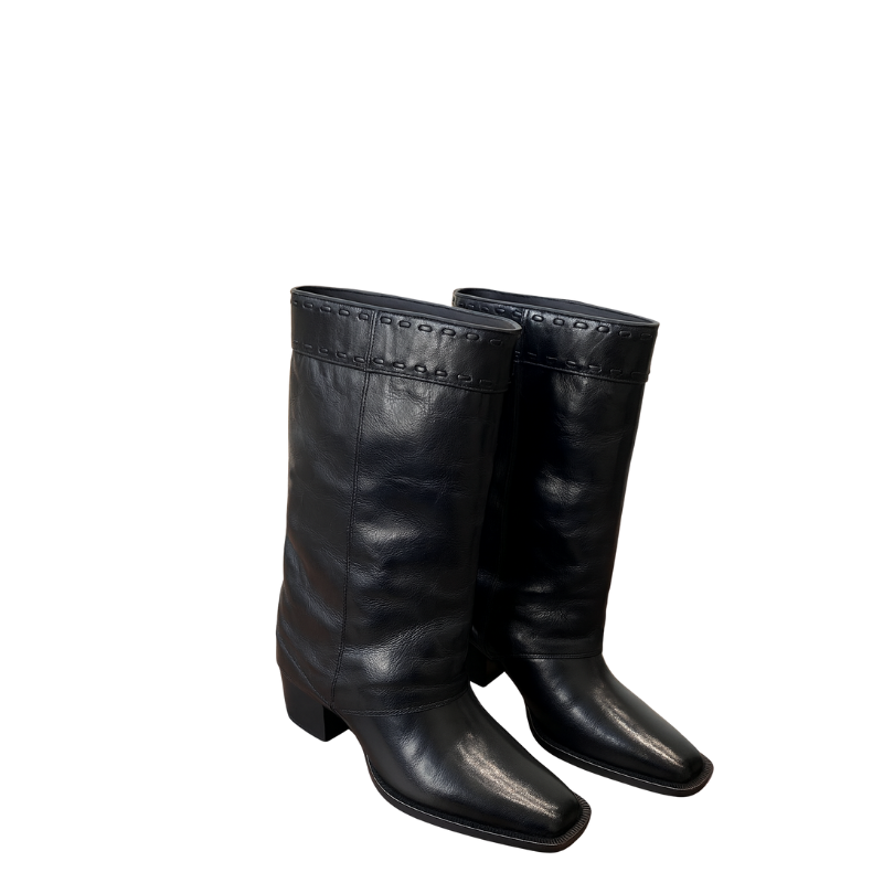 Luxury Leather Wide Fit Ankle Boots for Womens
