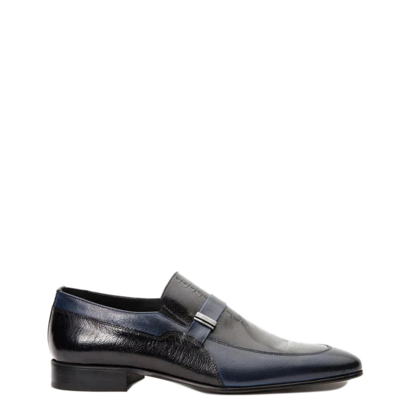 Black Leather Bit Loafer Shoe