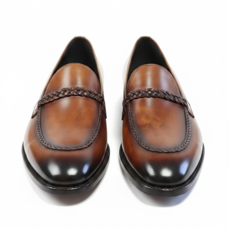Imperial Italian Classic Burnished Weave Loafers