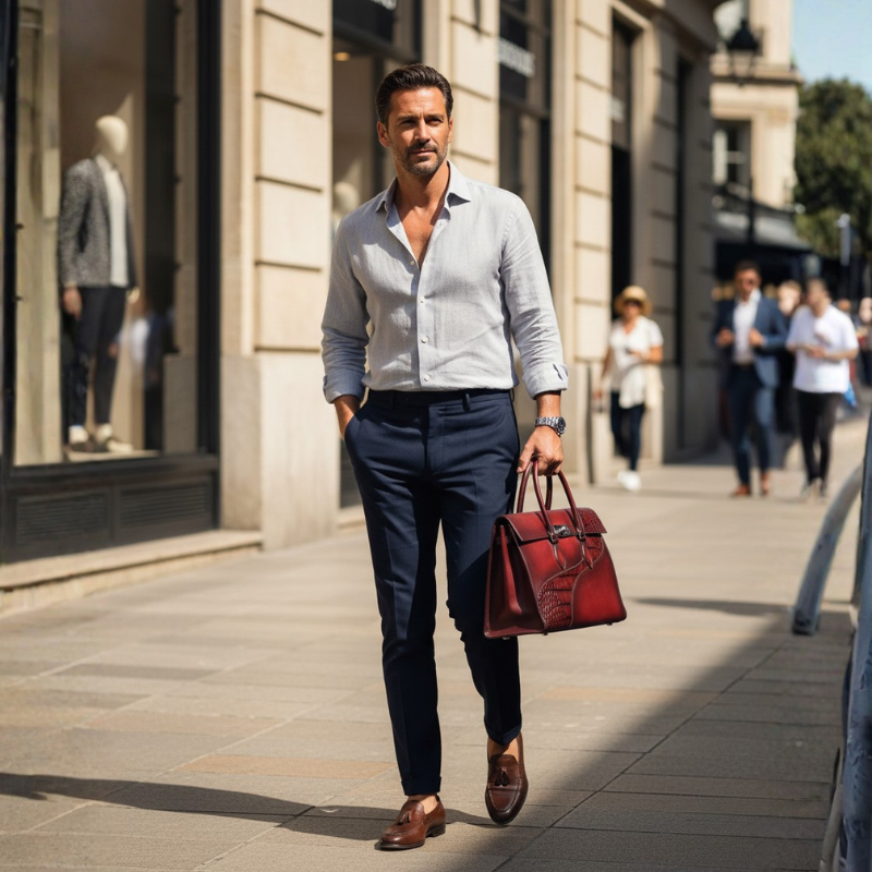 Imperial Elegance Crocodile Symphony Leather Briefcase