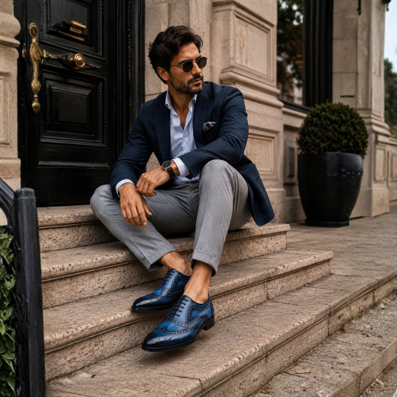 Imperial Midnight Wingtip Brogue Oxford