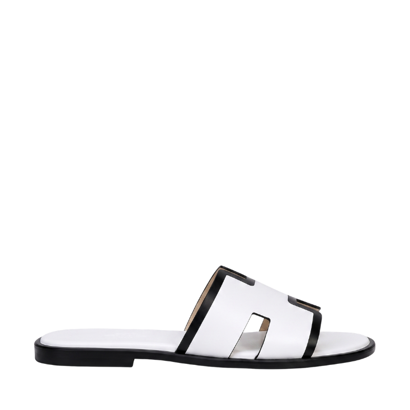 Italian Trim H Cut Leather Luxe Slipper