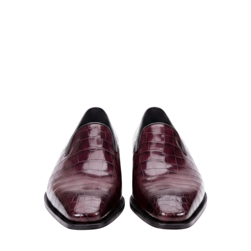 Italian Artisan Crocodile Elegance Loafers