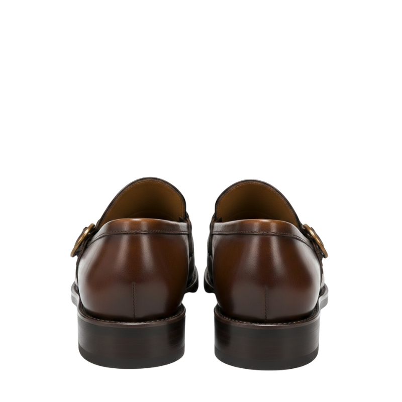Italian Braided Luxe Buckle Leather Loafers