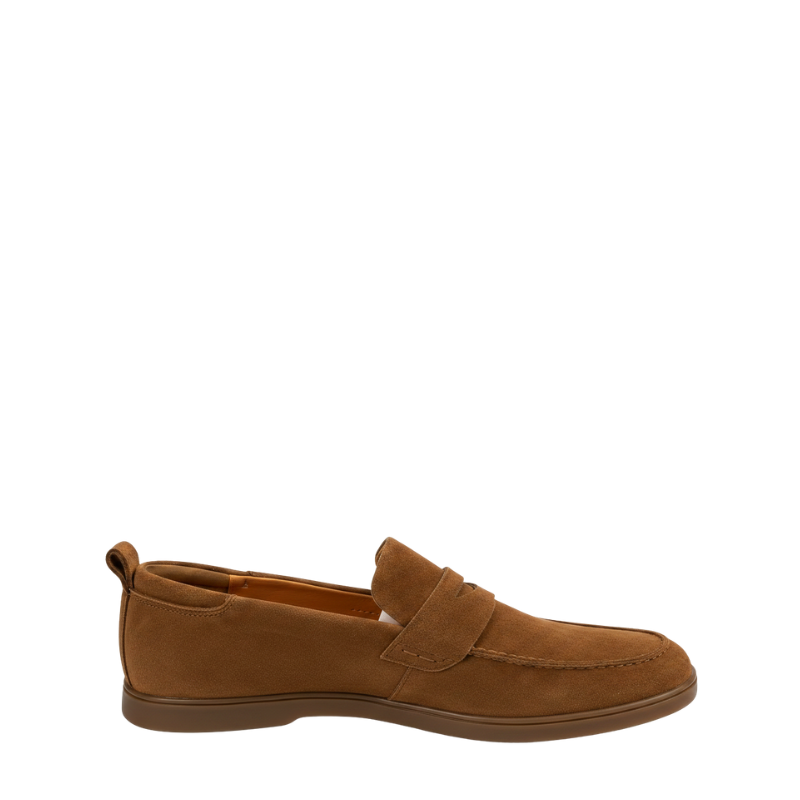 Italian Craft Elegance  in Suede Loafer