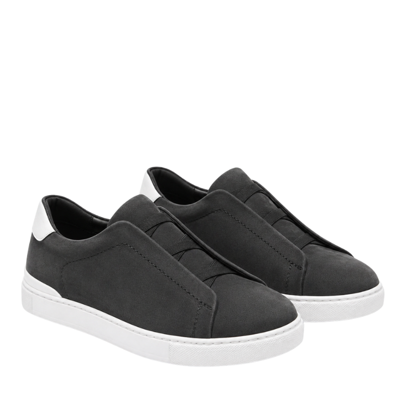 Italian Craft Smooth Finish Slip-on Prime Suede Triple Stitch Sneakers