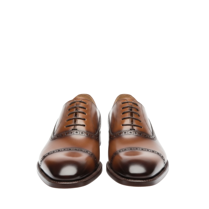 Italian Crafted Cap Toe Wingtip Oxford Shoes
