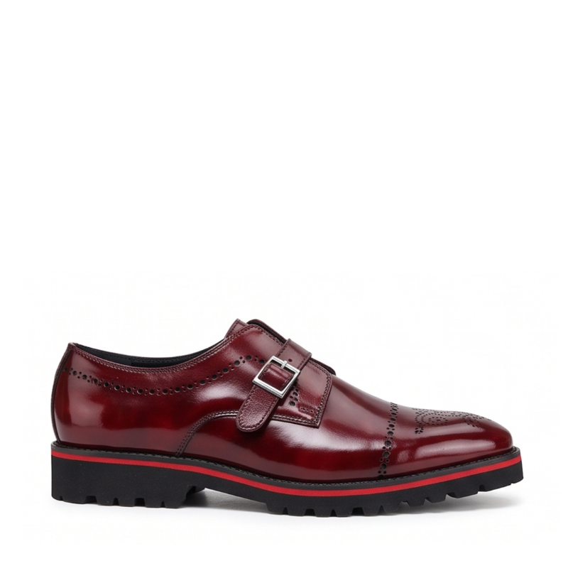 Italian Crafted Wingtip Brogue Single Monk Strap