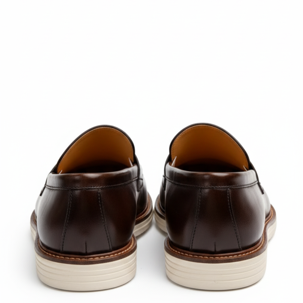 Italian Crest Glide Penny Loafers
