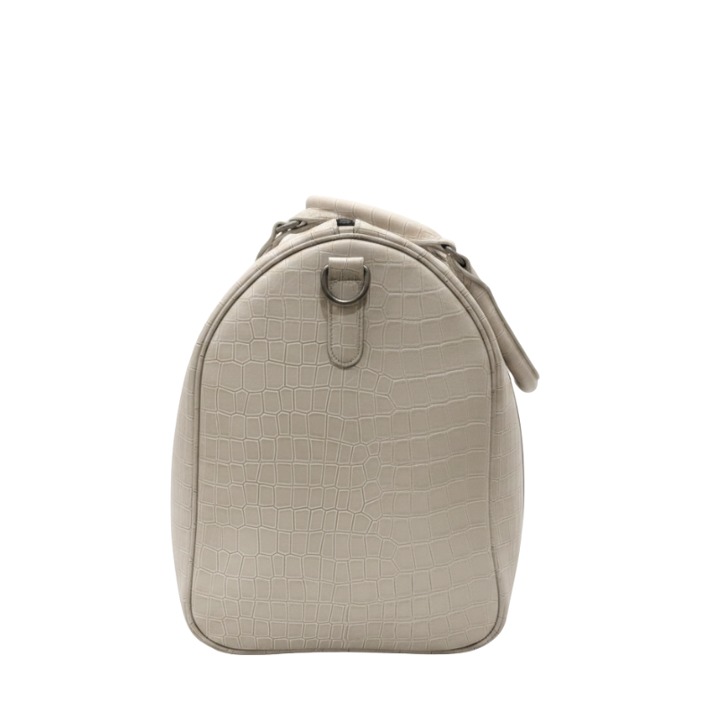 Italian Croc Textured Luxury Weekender Duffle Bag