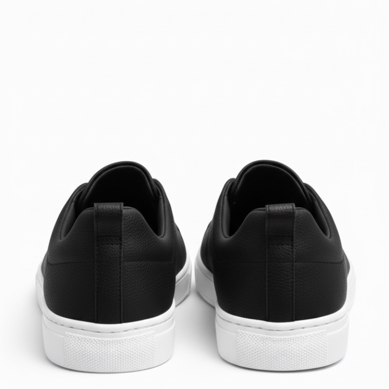 Italian Luxury Tripple Stitch Minimal Leather Sneakers