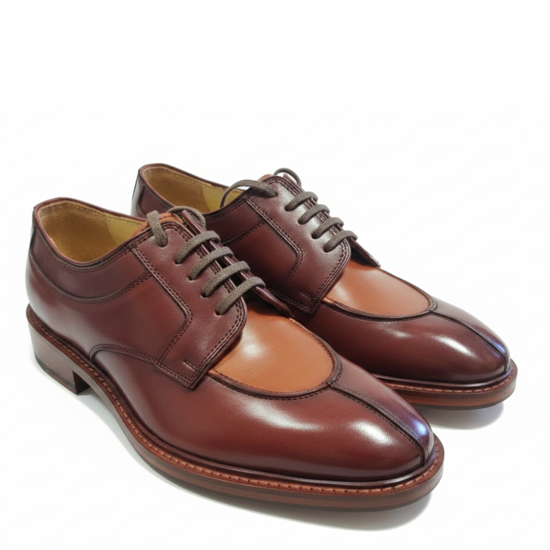 Italian Luxury Two-Tone Premium Derby Shoes Edition
