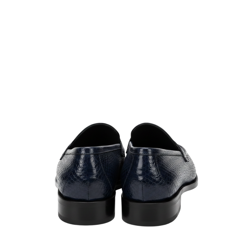 Italian Python Textured Luxe Loafers
