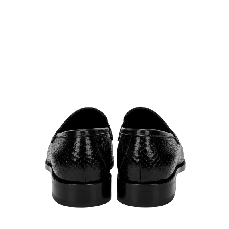 Italian Python Textured Luxe Loafers