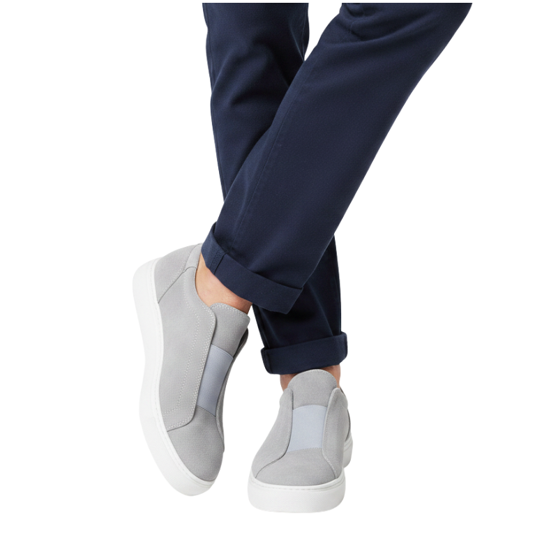 Italian Suede Masterpiece Elastic Stitch Sneakers