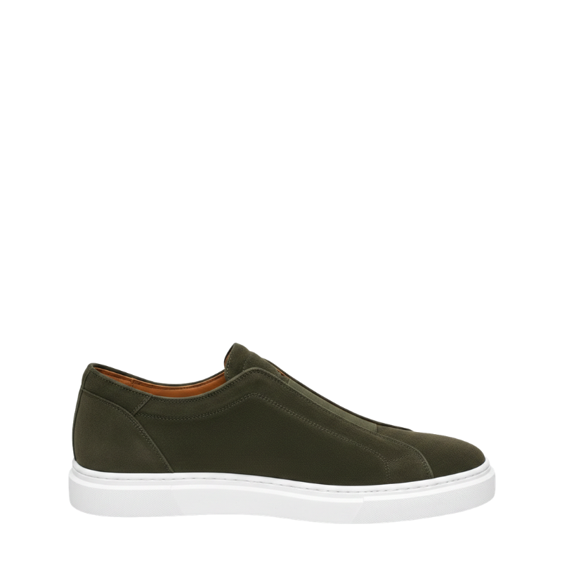 Italian Suede Masterpiece Elastic Stitch Sneakers