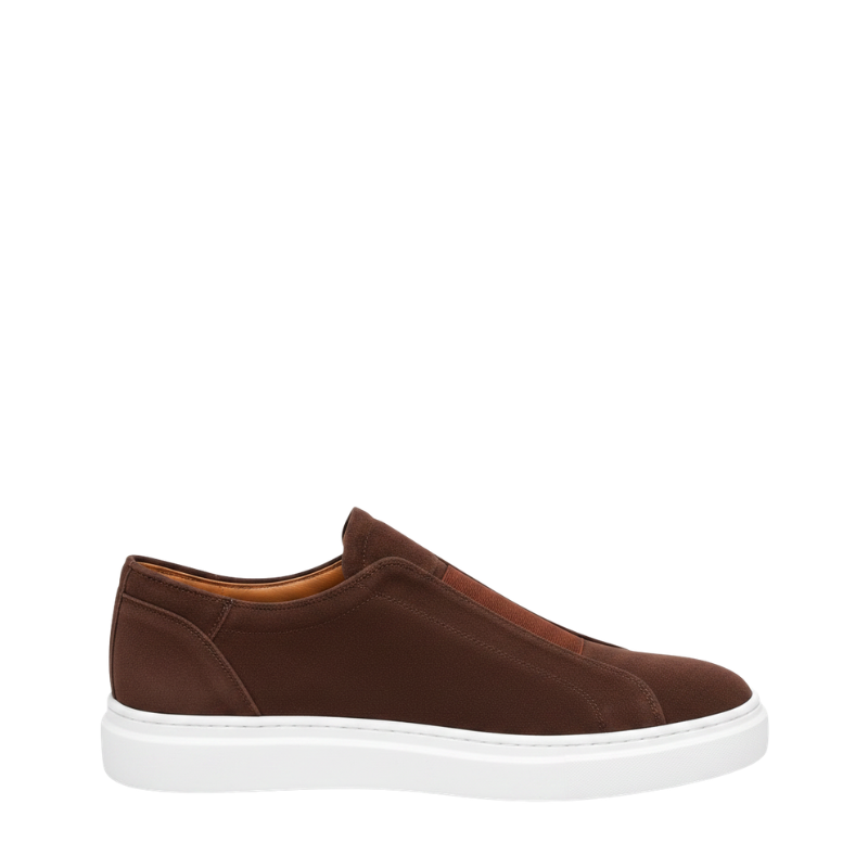 Italian Suede Masterpiece Elastic Stitch Sneakers