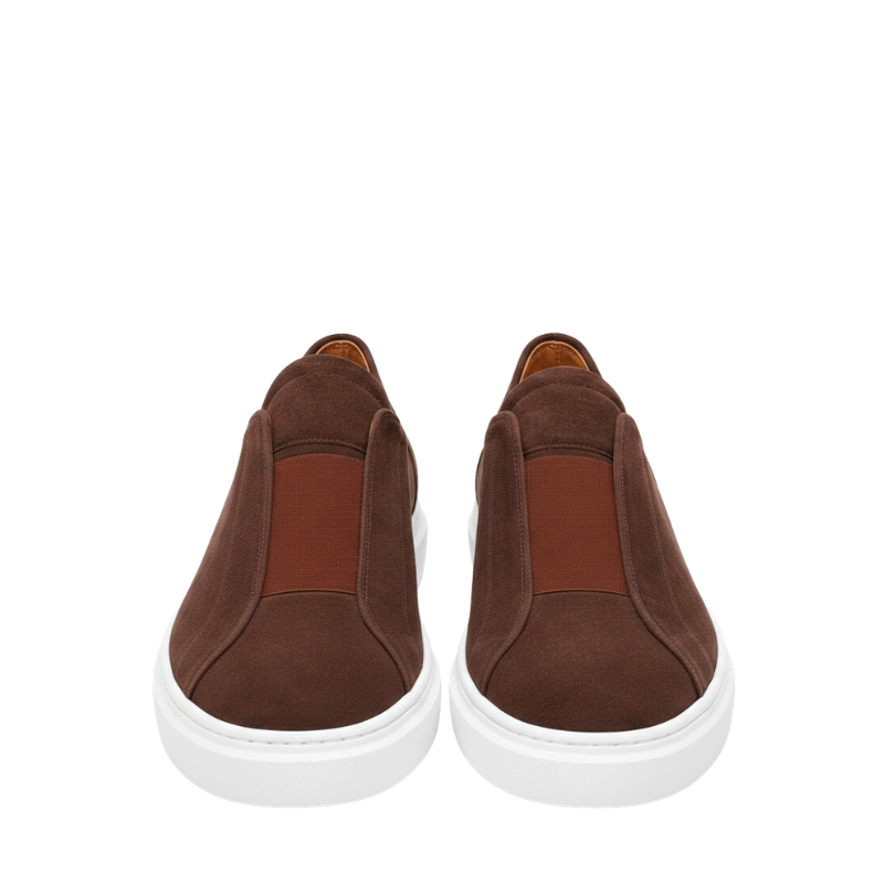 Italian Suede Masterpiece Elastic Stitch Sneakers