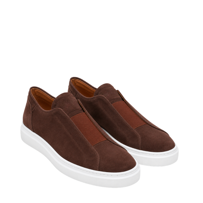 Italian Suede Masterpiece Elastic Stitch Sneakers