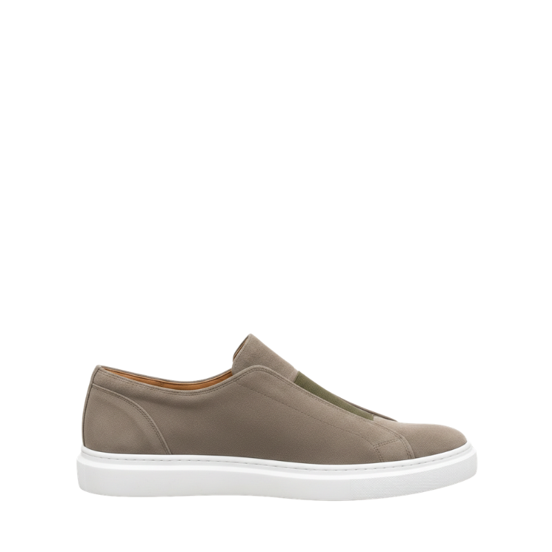 Italian Suede Masterpiece Elastic Stitch Sneakers