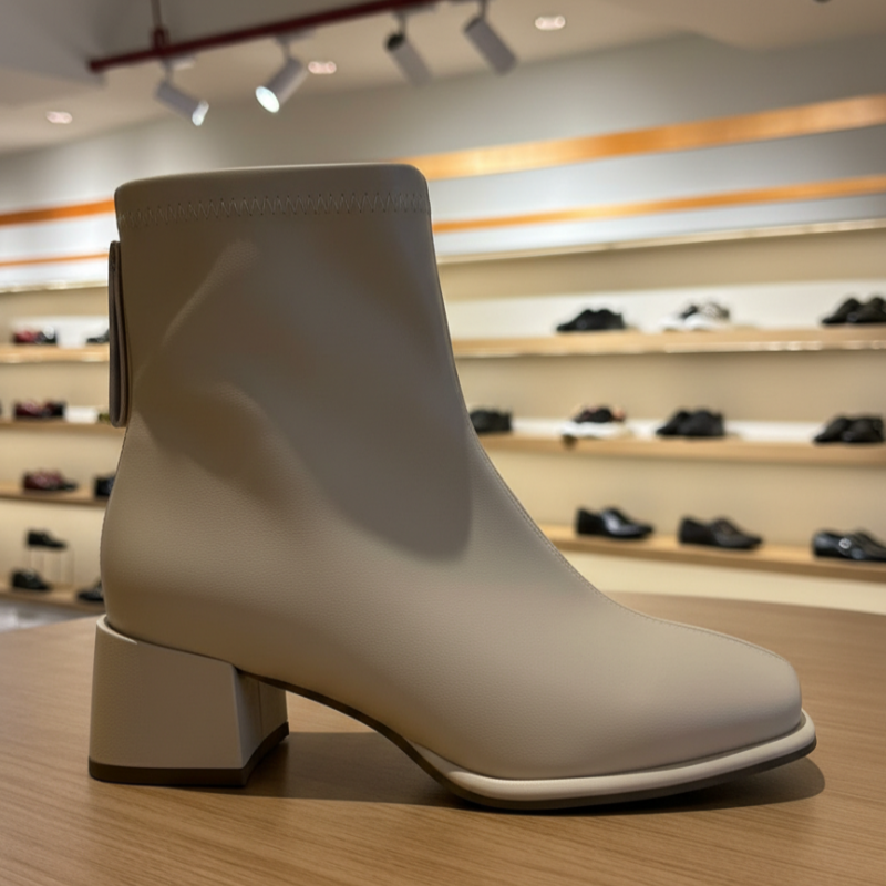 Luxe Block Heel Ankle Boots