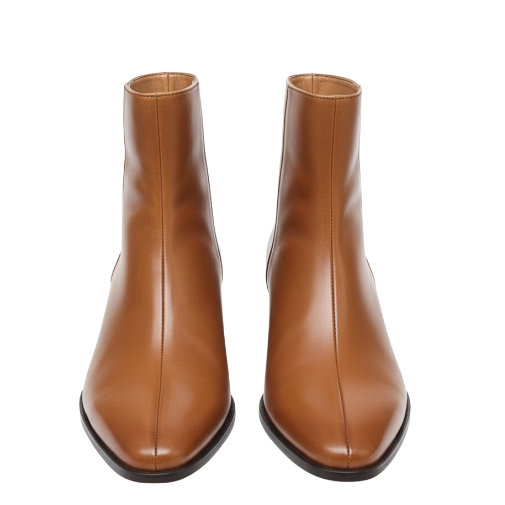 Luxe Italian Sleek Zip Sleek Ankle Boots