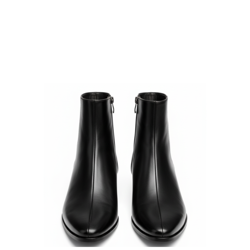 Luxe Italian Sleek Zip Sleek Ankle Boots