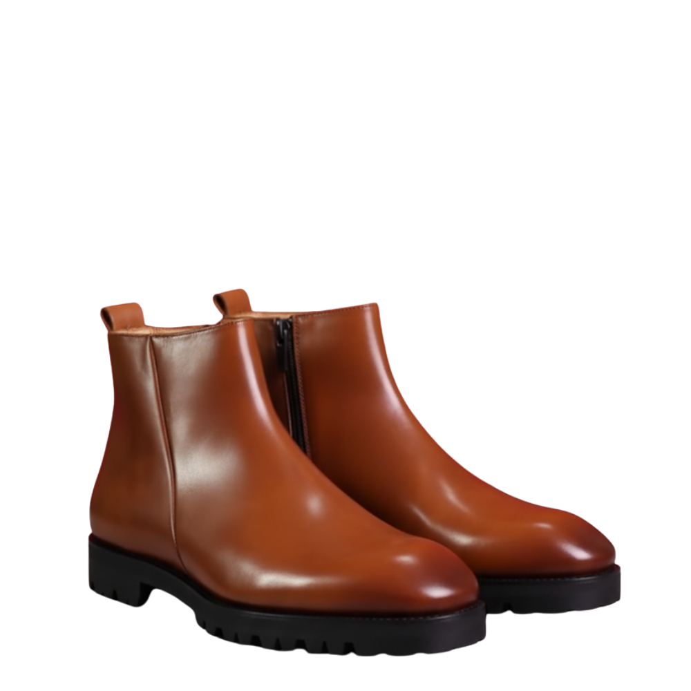 Luxurious Noble Ankle Zip Boots