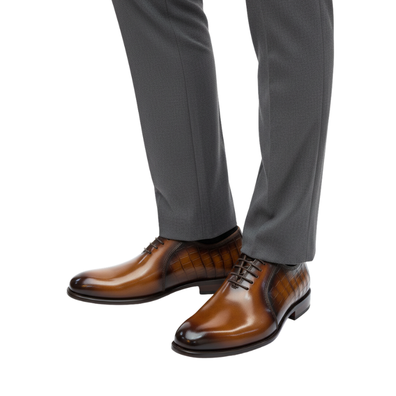 Luxury Adrian Cognac Oxford Shoes