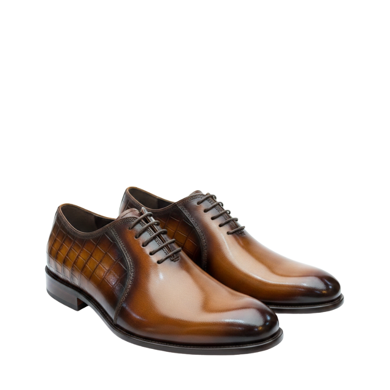 Luxury Adrian Cognac Oxford Shoes