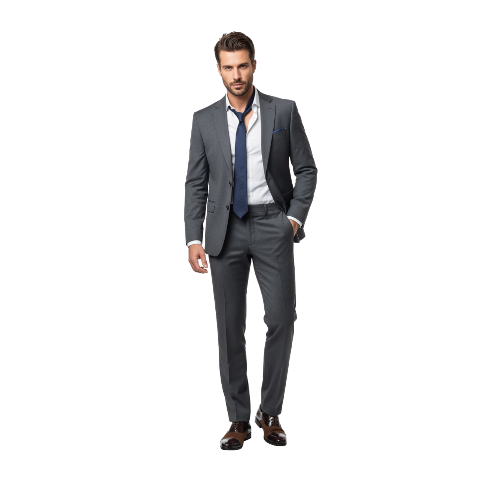 Luxury Italian Croc Panel Cap-Toe Oxfords