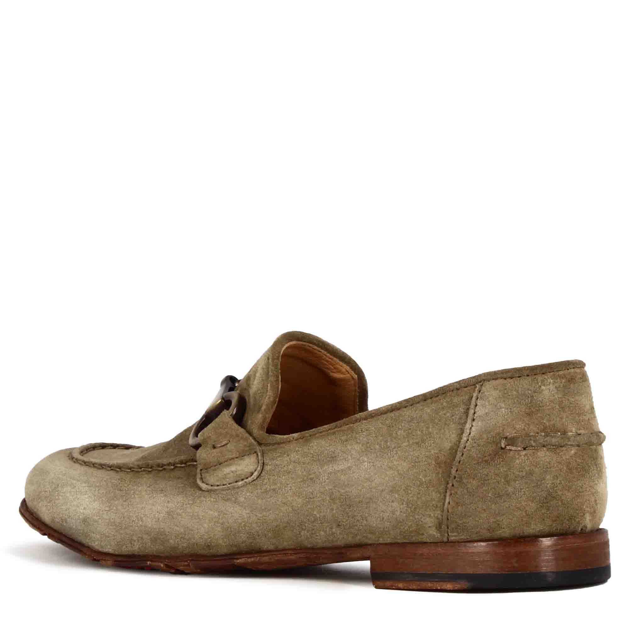 Men's suede moccasin