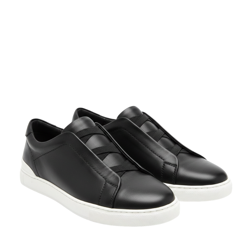 Men Smart Casual Leather Italian Triple Stitch Sneaker
