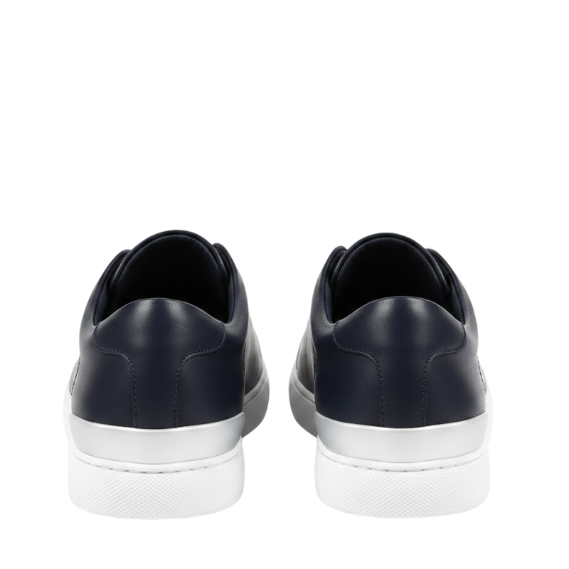 Men Smart Casual Leather Italian Triple Stitch Sneaker