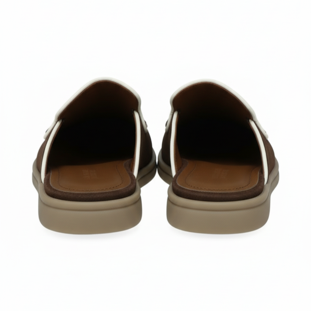 Relax Luxe Trim Suede Mule