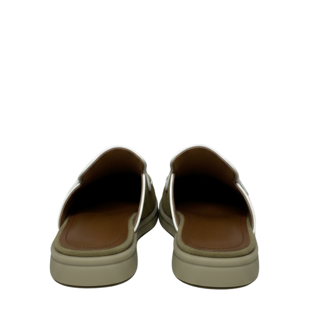 Relax Luxe Trim Suede Mule
